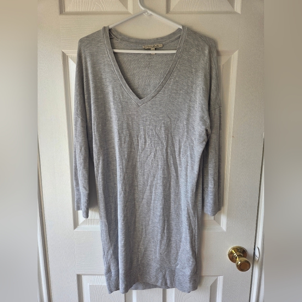 Express Sweater Dress XS/S Gray Mini 3/4 Sleeve Super Soft Lightweiight